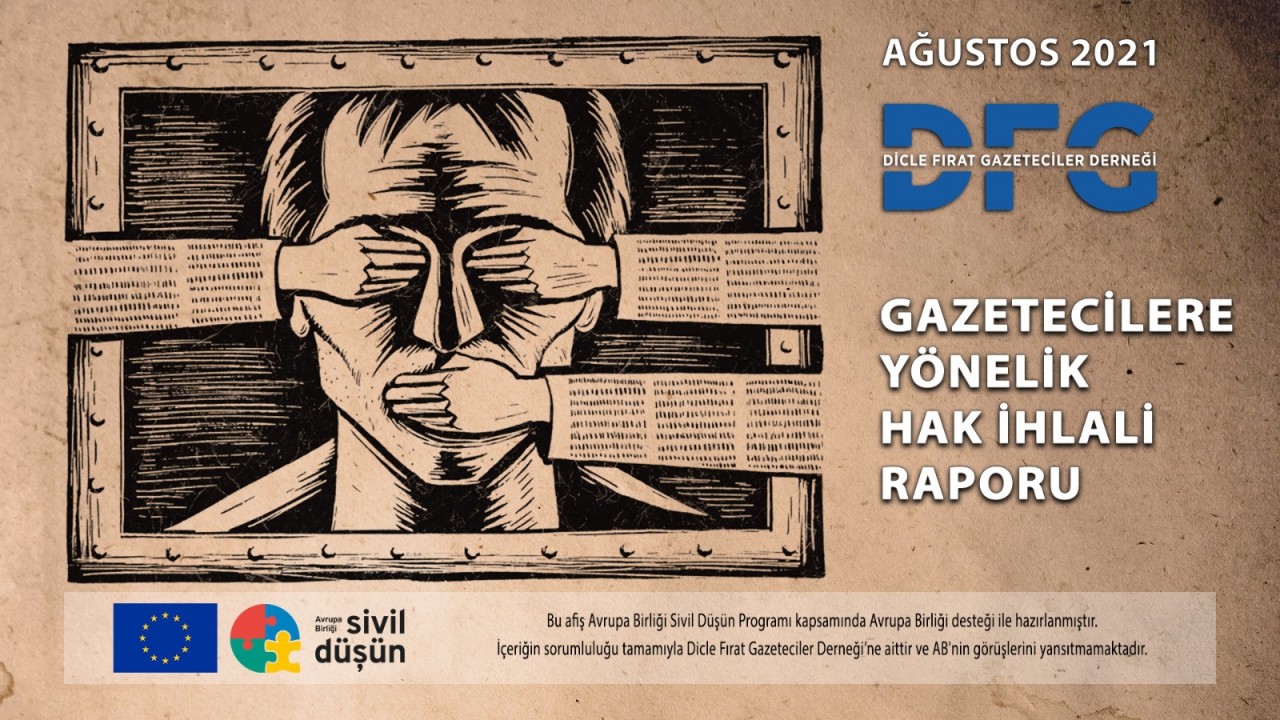 DFG Ağustos ayı ihlal raporu: 5 gözaltı, 8 saldırı, 211 habere erişim engeli