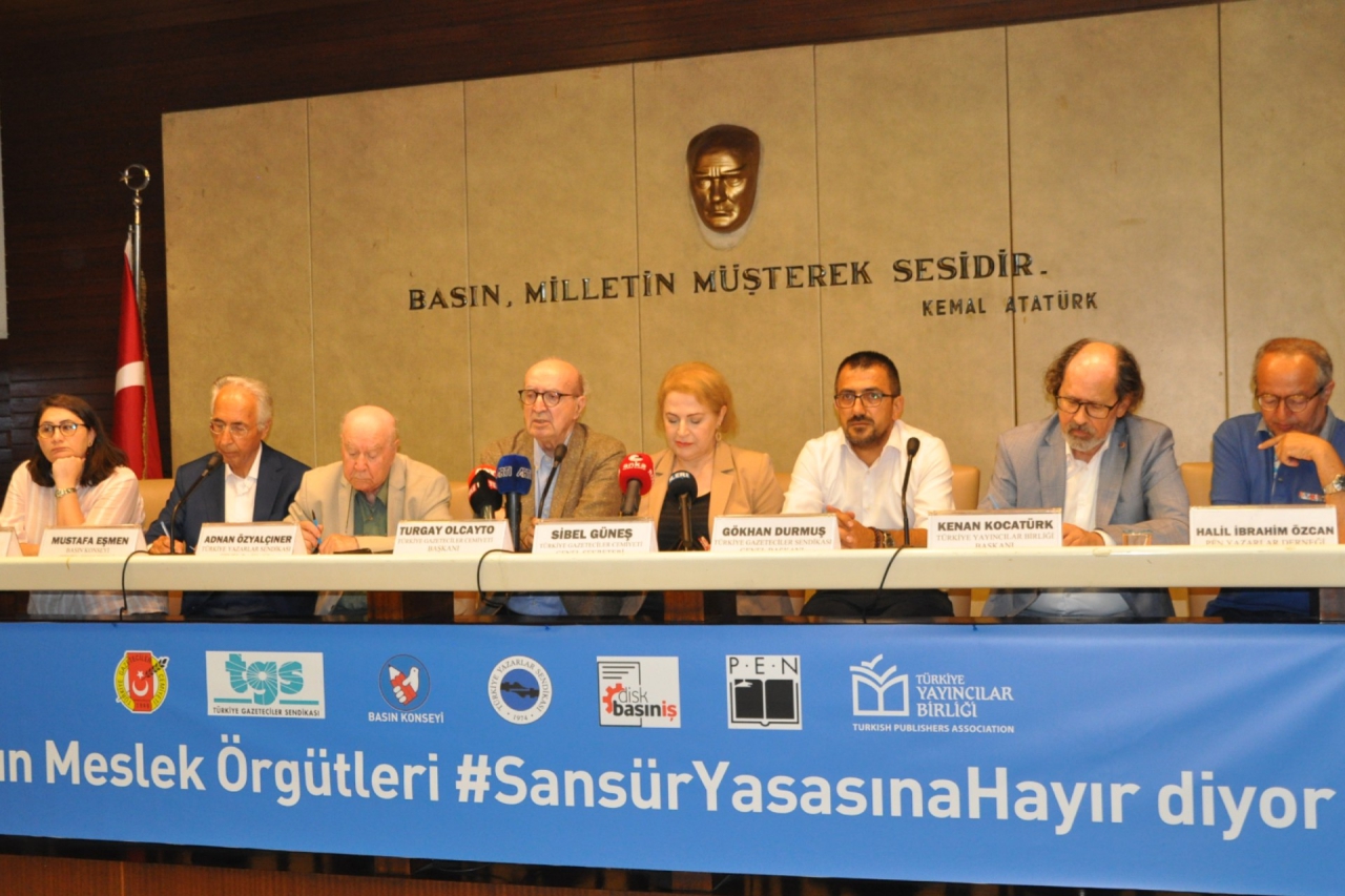 Basın meslek örgütleri sansür yasasına ‘hayır’ dedi