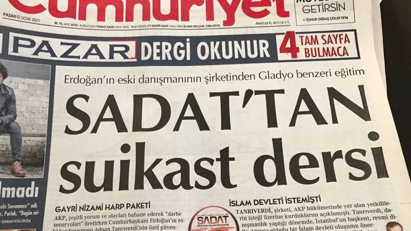 Cumhuriyet gazetesine 'SADAT' soruşturması!