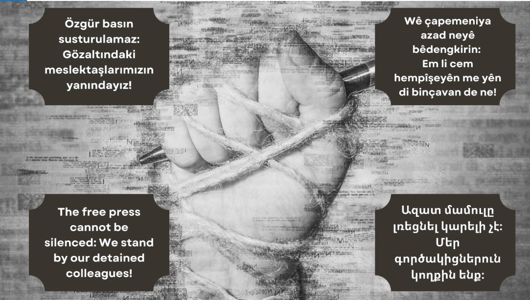 837 gazeteci ve 62 kurumdan ortak açıklama: Gözaltındaki meslektaşlarımızın yanındayız!