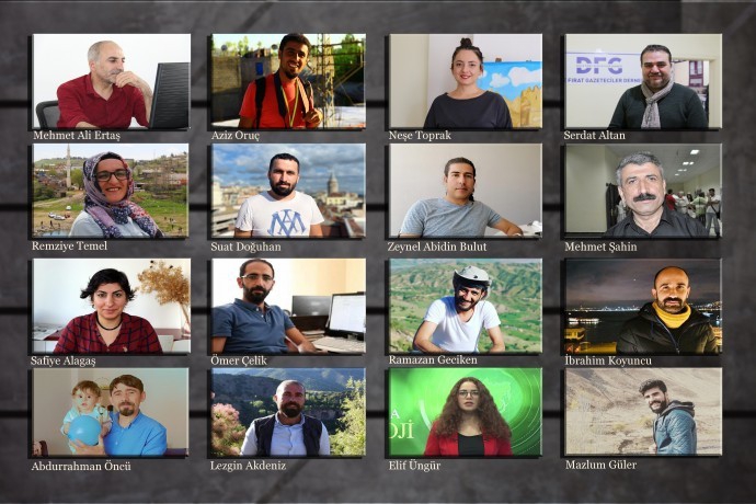 Tutuklanan 16 gazeteci dünya basınında