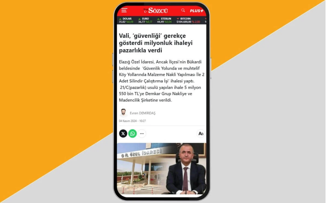 İhale haberine açılan soruşturmaya takipsizlik