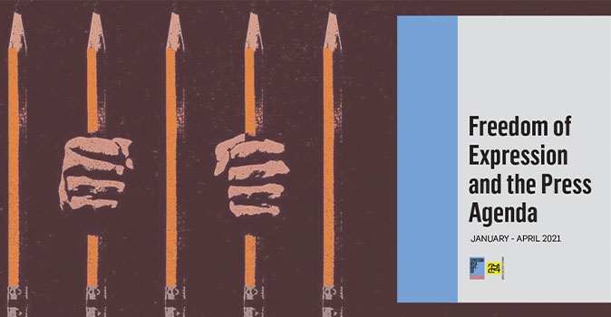 Expression Interrupted platformunca hazırlanan İfade ve Basın Özgürlüğü Gündemi raporlarının ilki yayımlandı
