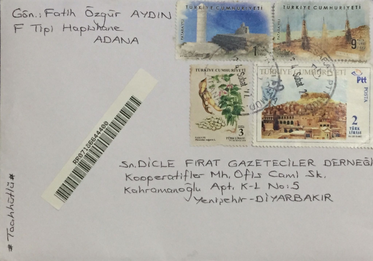 Fatih Özgür Aydın'ın 22 Şubat 2022 tarihli mektubu