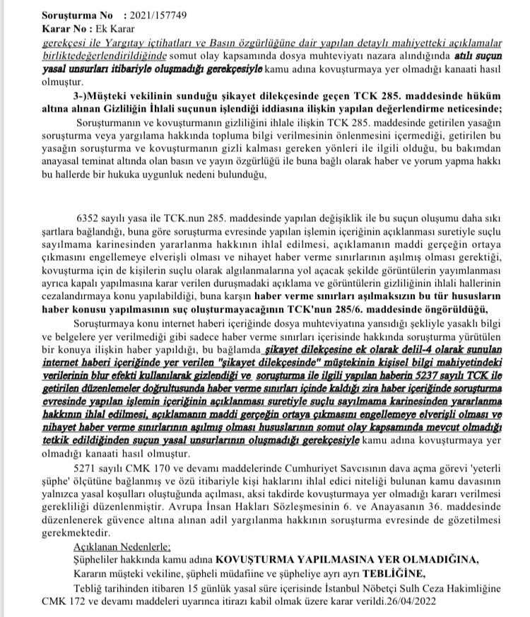 Gazeteci Fırat Fıstık’a açılan soruşturmada takipsizlik kararı verildi