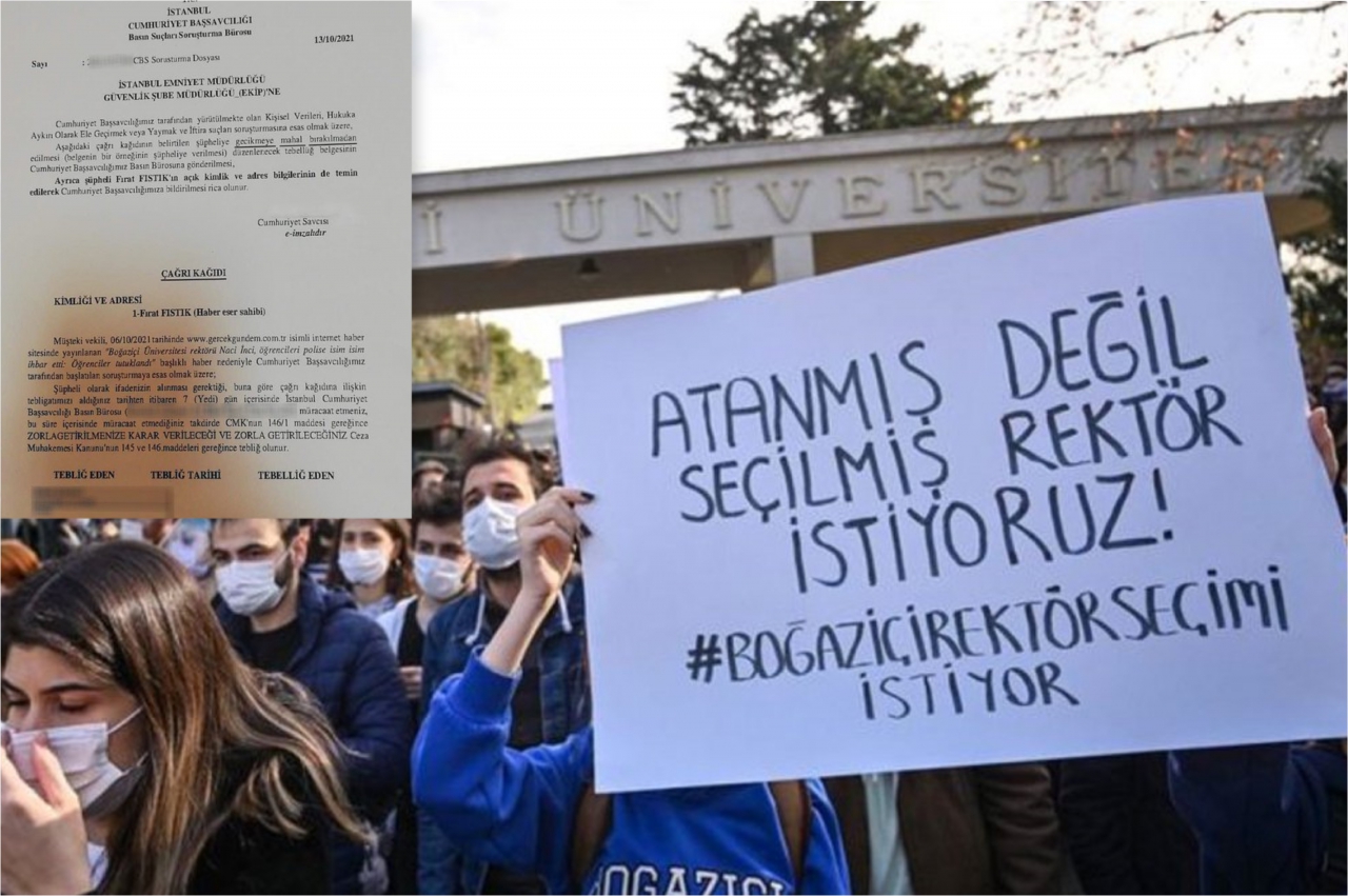 Gazeteci Fırat Fıstık’a 'Boğaziçi Rektörü' soruşturması