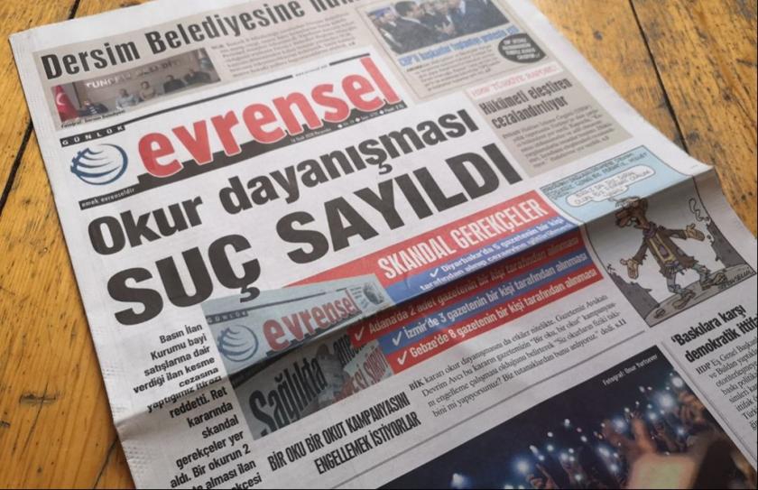 Uluslararası hak örgütlerinden BİK'e ortak çağrı: Evrensel'in ilan hakkını geri verin