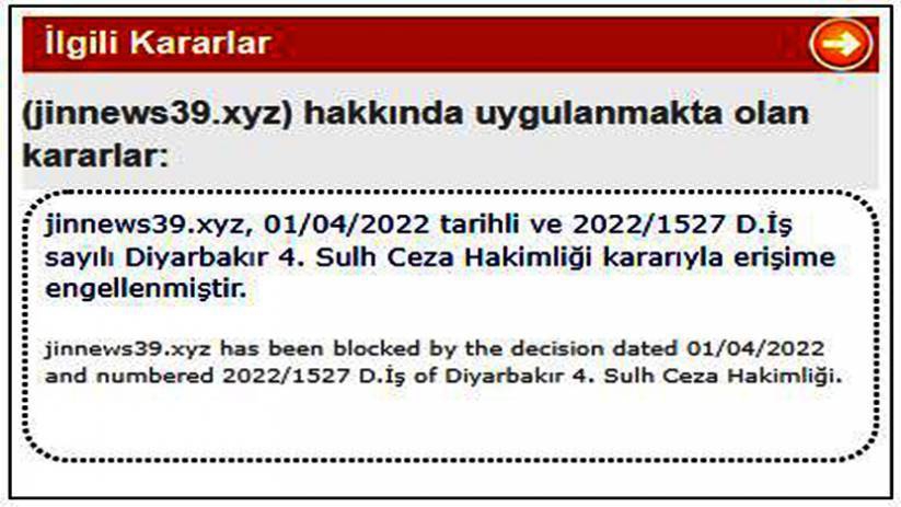 Jinnews sitesine 43’üncü erişim engeli