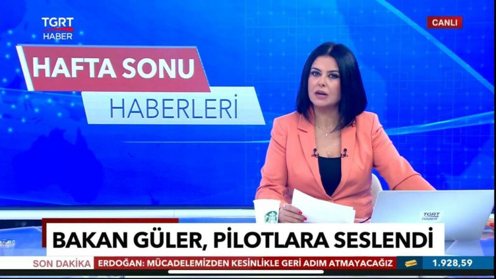 TGRT yayına Starbucks bardağıyla çıkan sunucu ve yönetmeni işten attı