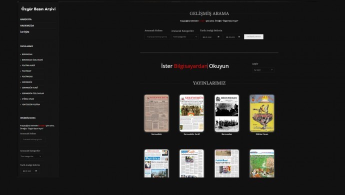 Özgür Basın Arşivi sanal ortamda