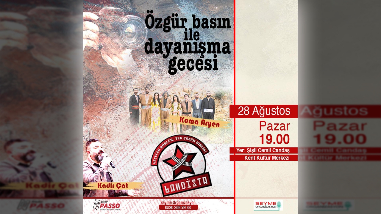 Özgür basınla dayanışma gecesine gazetecilerden çağrı: Dayanışma şart