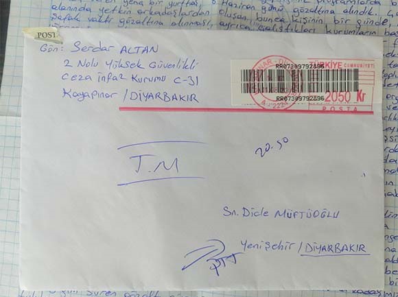 Serdar Altan'ın 10 Ağustos 2022 tarihli mektubu