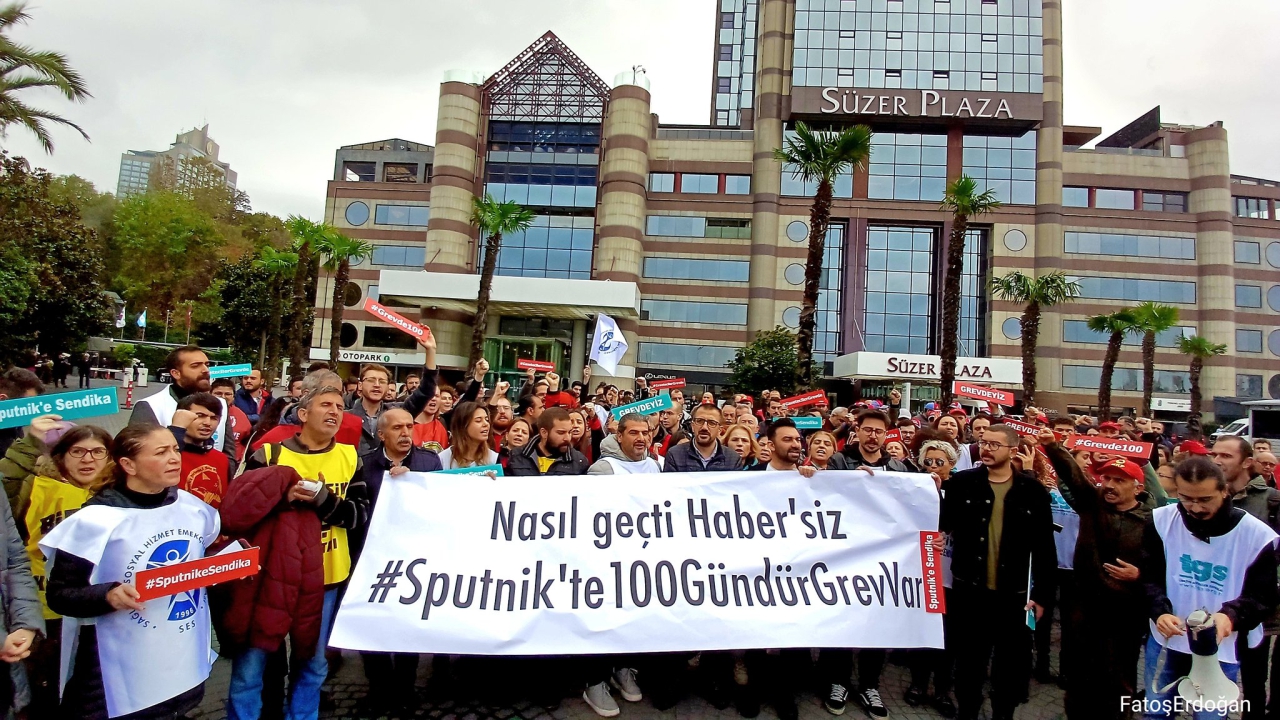 Sputnik grevinin 100. gününde mücadele kararlılığı