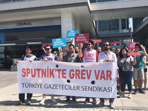 Sputnik Türkiye grevde