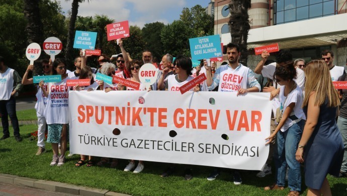 Sputnik grevcileri karakola çağrıldı