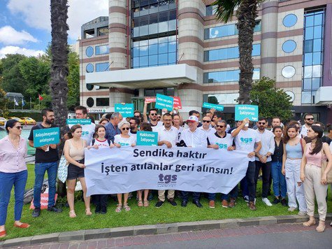 TGS'den Sputnik'e: 17 Ağustos’ta grev pankartını asmaya geliyoruz