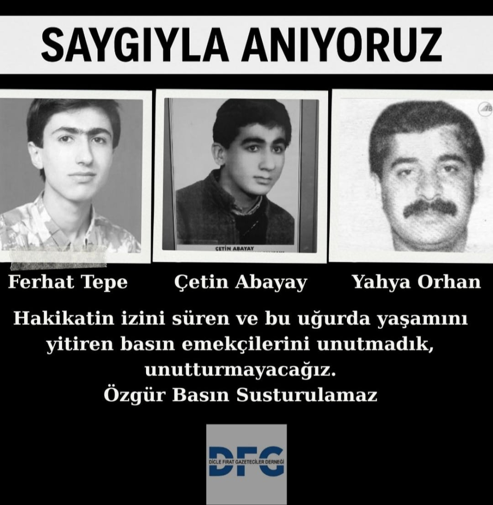 Özgür Basın şehitleri onurumuzdur, mücadele gerekçemizdir
