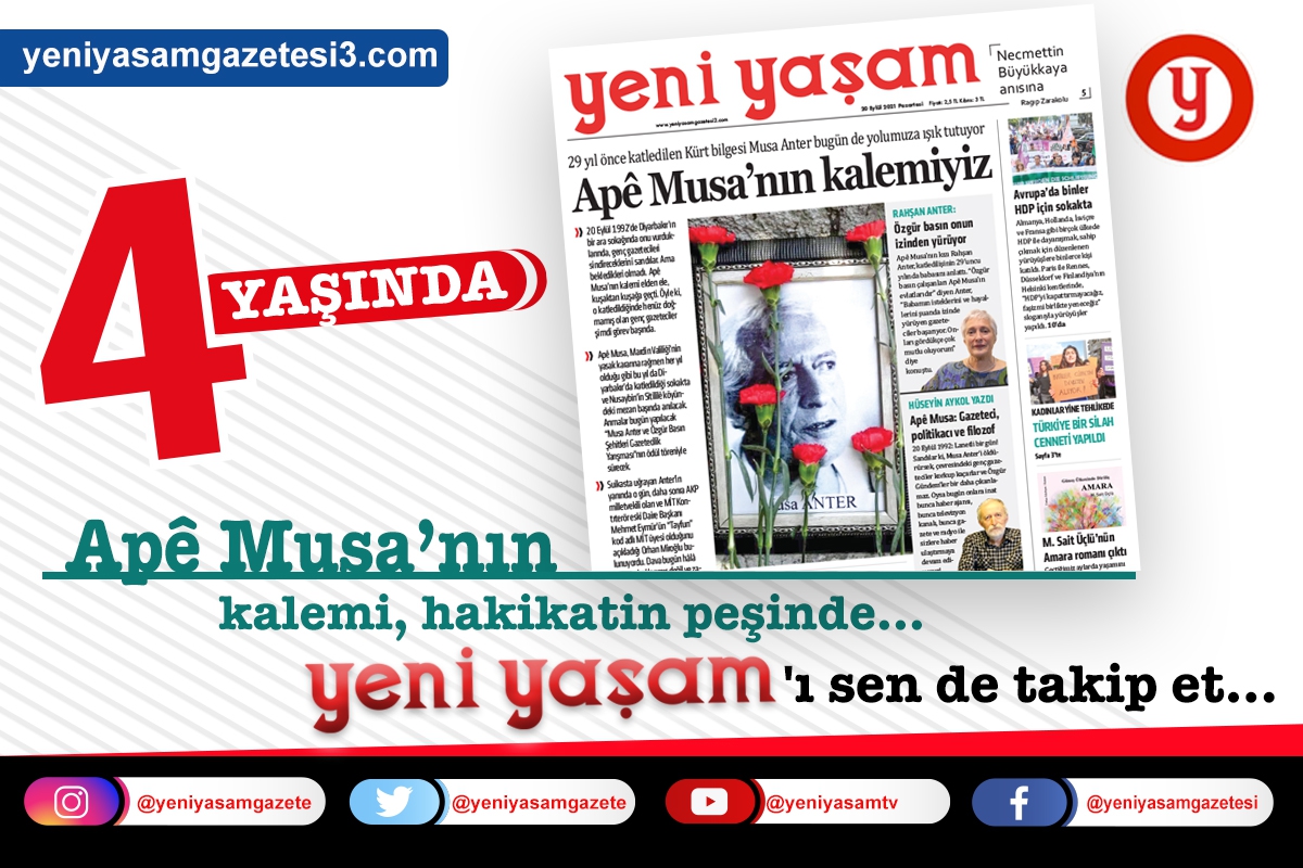 Yeni Yaşam gazetesinden #YeniYaşam4Yaşında kampanyası